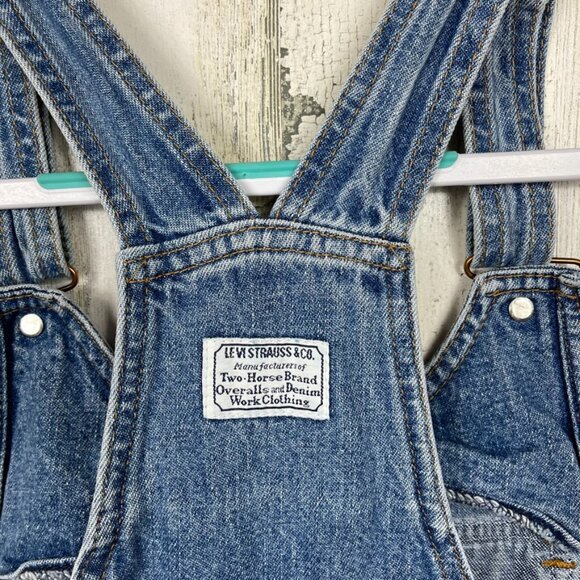 Levi's vintage denim jumper maxi skirt overalls size Medium gorpcore classic - Picture 9 of 10